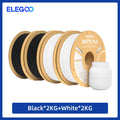 Filamento PLA Mate ELEGOO 1KG, 1.75mm para Impresora 3D FDM, Precisión Dimensional +/- 0.02mm, Bobina de Cartón de 1kg (2.2lbs)