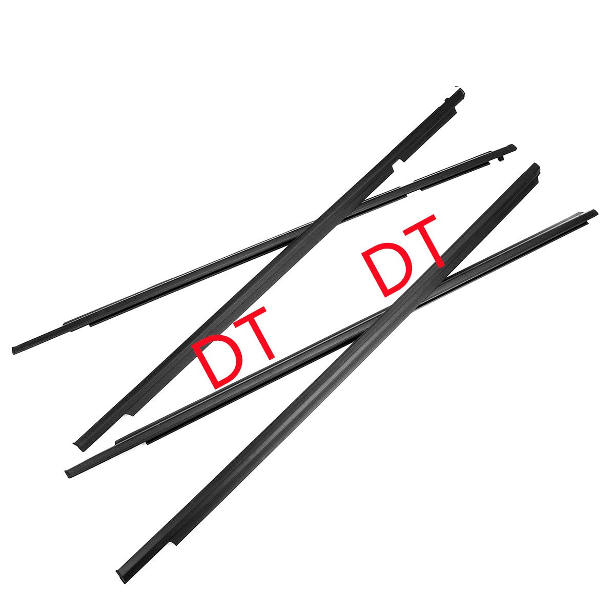 4 Uds. De goma exterior cromada o negra para ventanas Lexus GX470 2003-2009, sello de burlete para Land Cruiser Prado 120 75711-60061