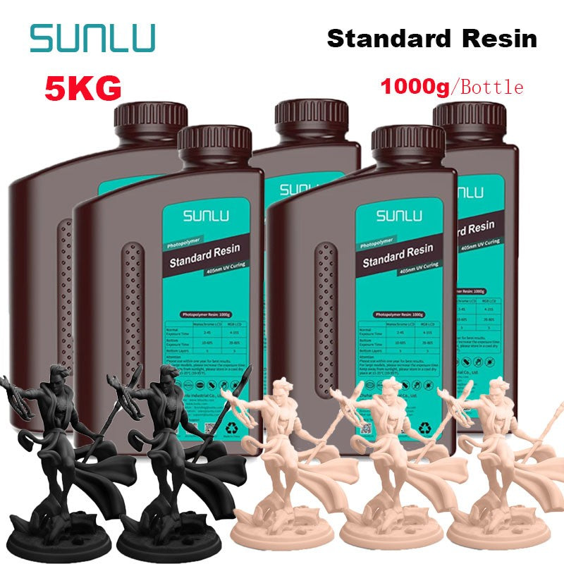 SUNLU-impresora LCD de resina estándar, 5KG, 405nm, curado de fotones, superficie lisa de buena precisión, modelo de bajo olor, Kit de impresión de garaje