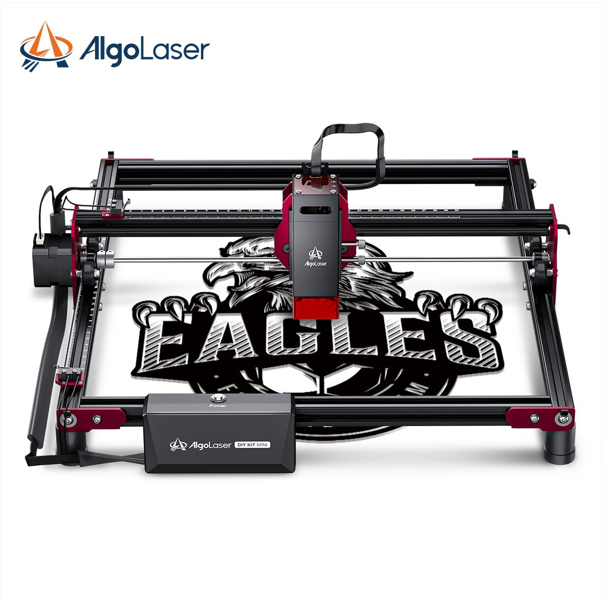 Máquina de grabado en madera Algolaser Mini 5W para principiantes, control Wifi sin conexión, 12000 mm/min, DIY, para vidrio, madera, revestimiento de metal