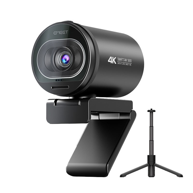 Cámara Web 4K 1080P 60FPS con Enfoque Automático, Cámara Web para Transmisión en Vivo EMEET S600 con Micrófonos y Cubierta de Privacidad para Tiktok/YouTube