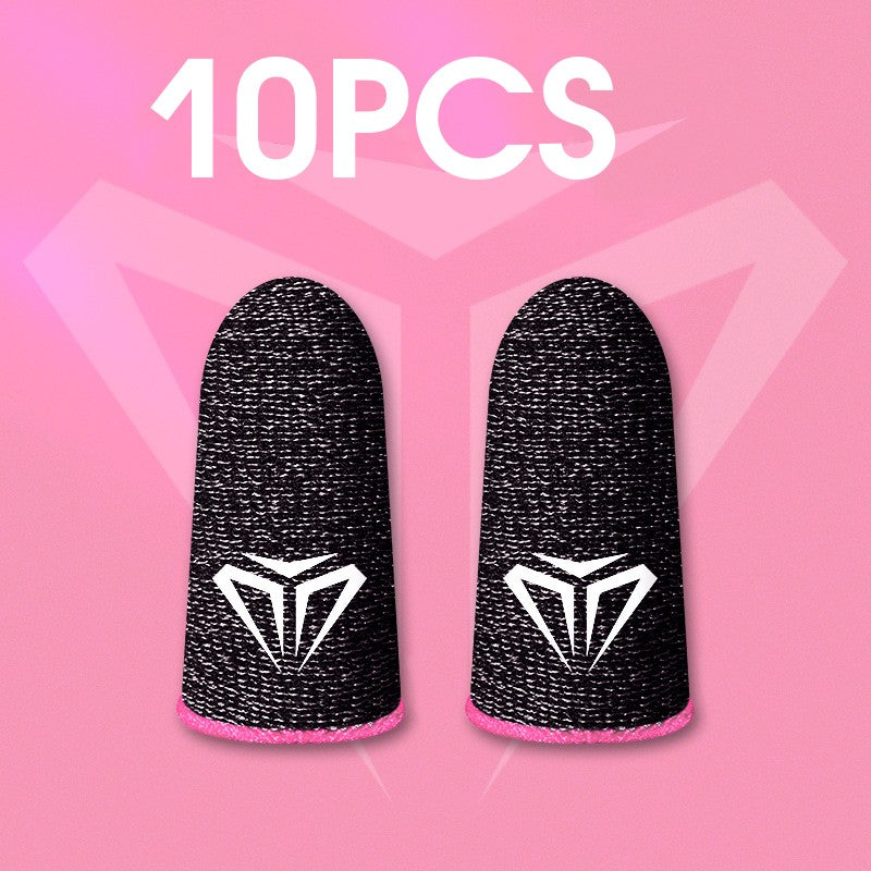 Guantes con yema del dedo para juegos móviles, 10 Uds., para jugadores PUBG, a prueba de sudor, antideslizantes, pantalla táctil, funda para el dedo, transpirable