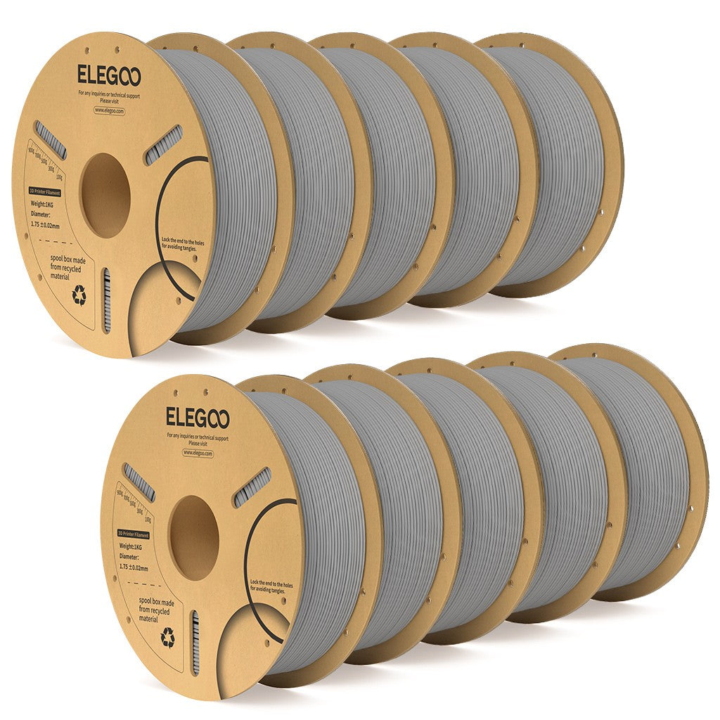 Filamento ELEGOO PLA+ de 1.75mm, PLA 3D para Impresoras 3D, Material Compatible con la Mayoría de las Impresoras FDM (1KG/Carrete, 2.2 lbs)
