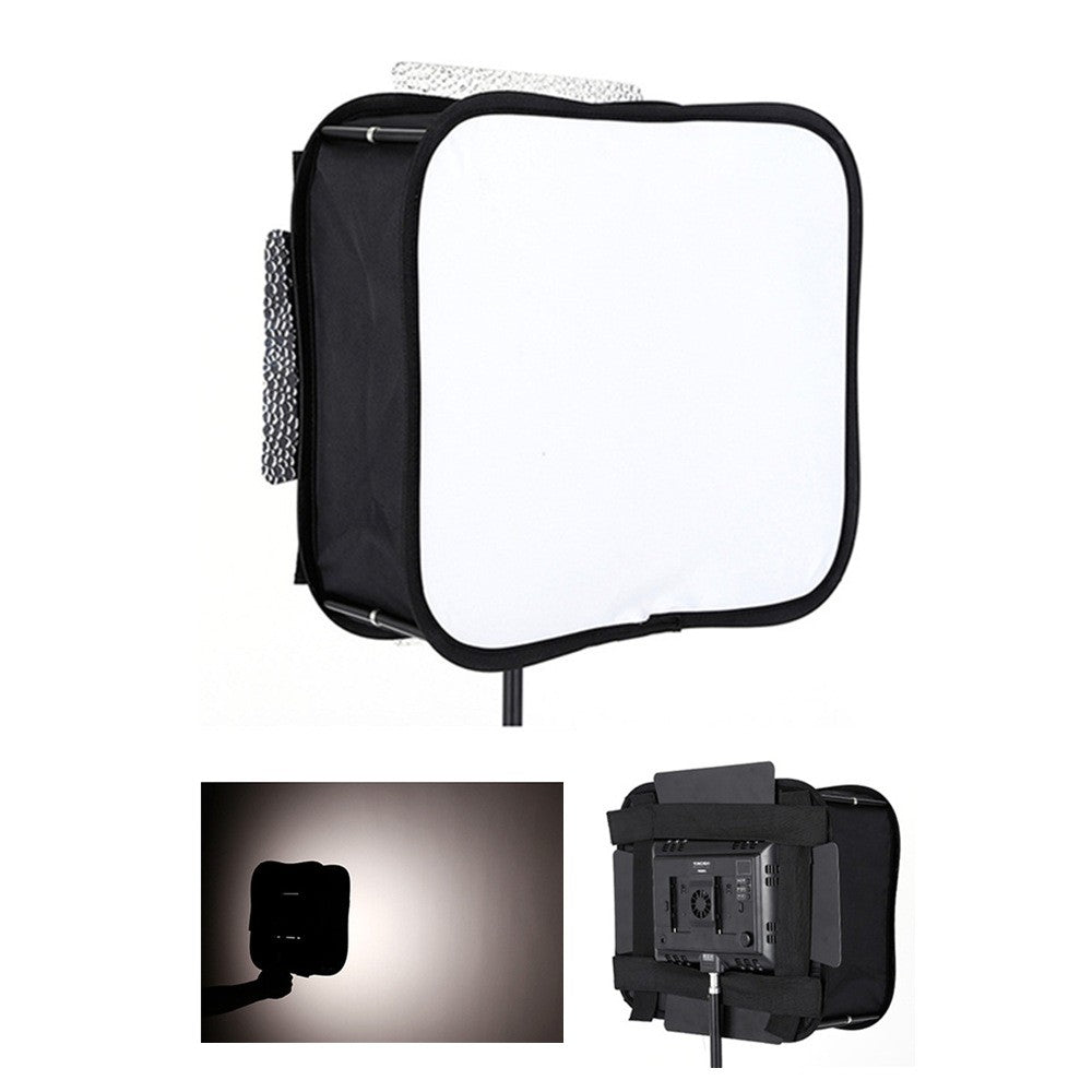 Difusor Softbox para YONGNUO YN600L II YN900 YN300 YN300 III IV Godox Viltrox Pixel, Panel de Luz LED para Video, Filtro Suave Plegable