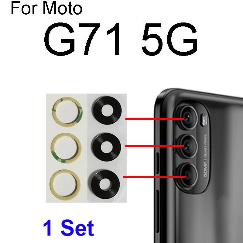 Lente de cristal para cámara trasera para Motorola Moto G71 5G XT2169-2, lente de cristal para cámara trasera con adhesivo, piezas de repuesto
