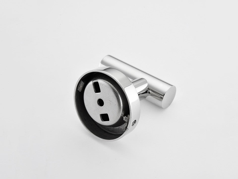 Juego de accesorios de baño con espejo brillante, barra de toalla redonda, soporte de papel higiénico, anillo de toalla, gancho para bata, bricolaje de acero inoxidable