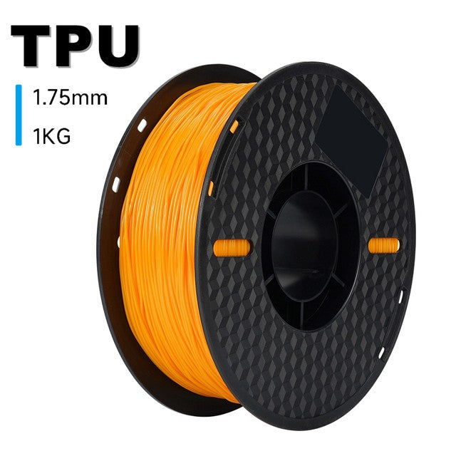 Filamento de impresora 3D KINGROON TPU 1KG 1,75mm Material de impresión 3D suave y Flexible red de plástico TPU de alta resistencia peso 1 kg/rollo