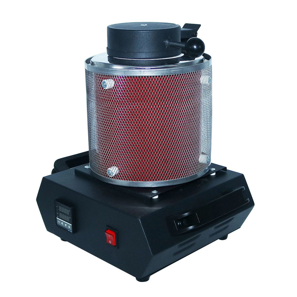 NIUPIKA-horno Digital de fusión de oro, 3KG, capacidad de calefacción, 2100W, fundición, refinación, herramienta de joyería de plata y metales preciosos