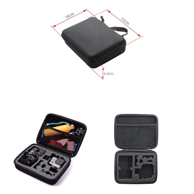 Bolsa de almacenamiento Estuche de transporte caja portátil para GoPro Hero 13 12 11 10 9 8 insta360 SJCAM AKASO DJI Osmo accesorios de Cámara de Acción