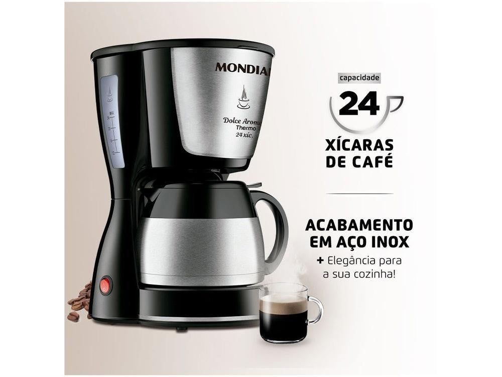 Cafetera eléctrica Mondial Dolce Aroma Thermo, 220V