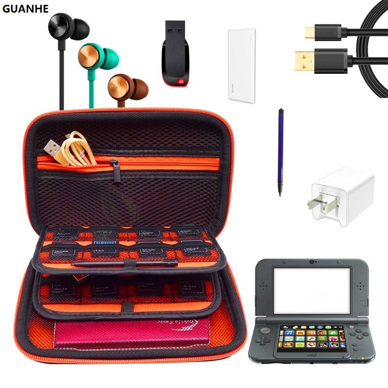 Bolsa de Estuche de transporte para almacenamiento de disco duro Power Bank para consola portátil Nintendo New 3DS XL/ 3DS XL NUEVO 3DSXL/LL