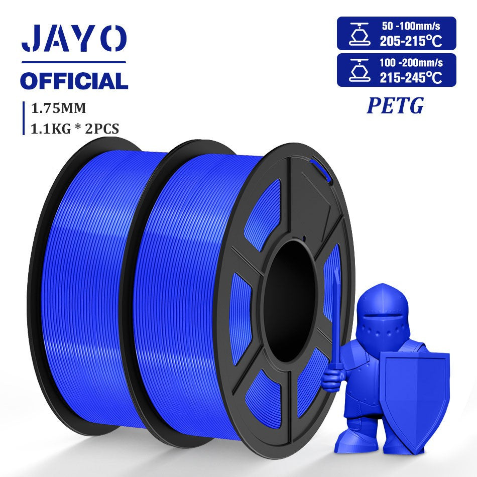 Filamento de impresora 3D JAYO PLA/PETG/SILK/TPU/ABS 1,75mm 2 rollos de materiales de impresión 3D para impresora 3D envío gratis