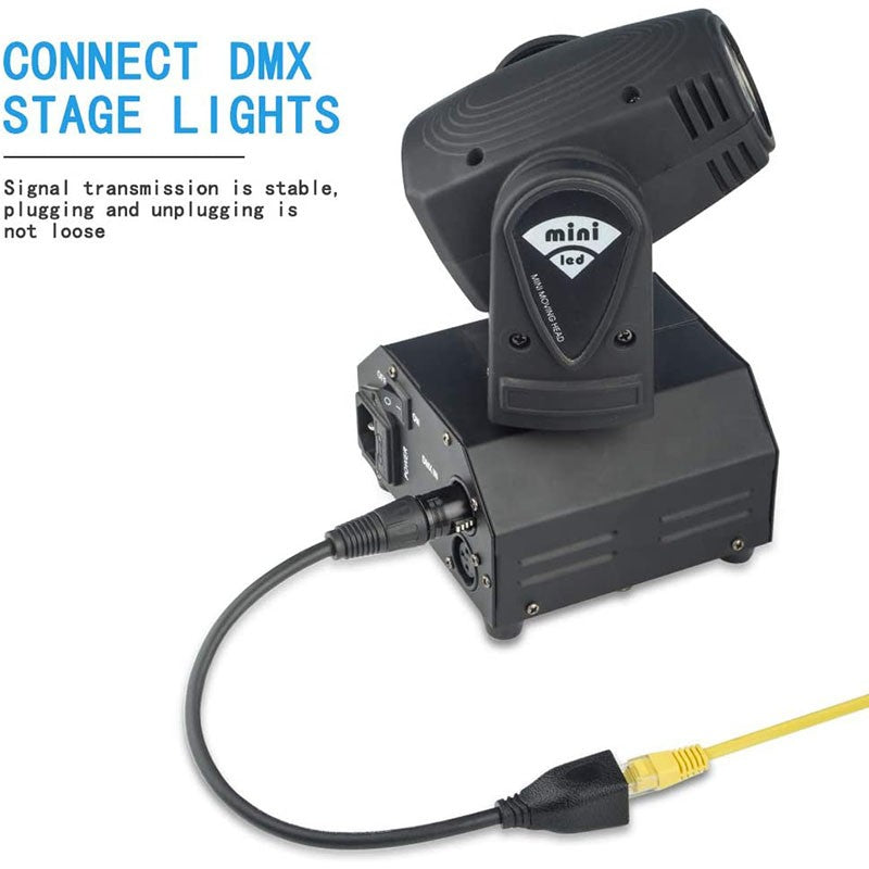 Cable Adaptador Convertidor de Conector XLR Macho/Hembra de 3 Pines a RJ45 para Micrófono, Sistemas de Altavoces Behringer y Radio