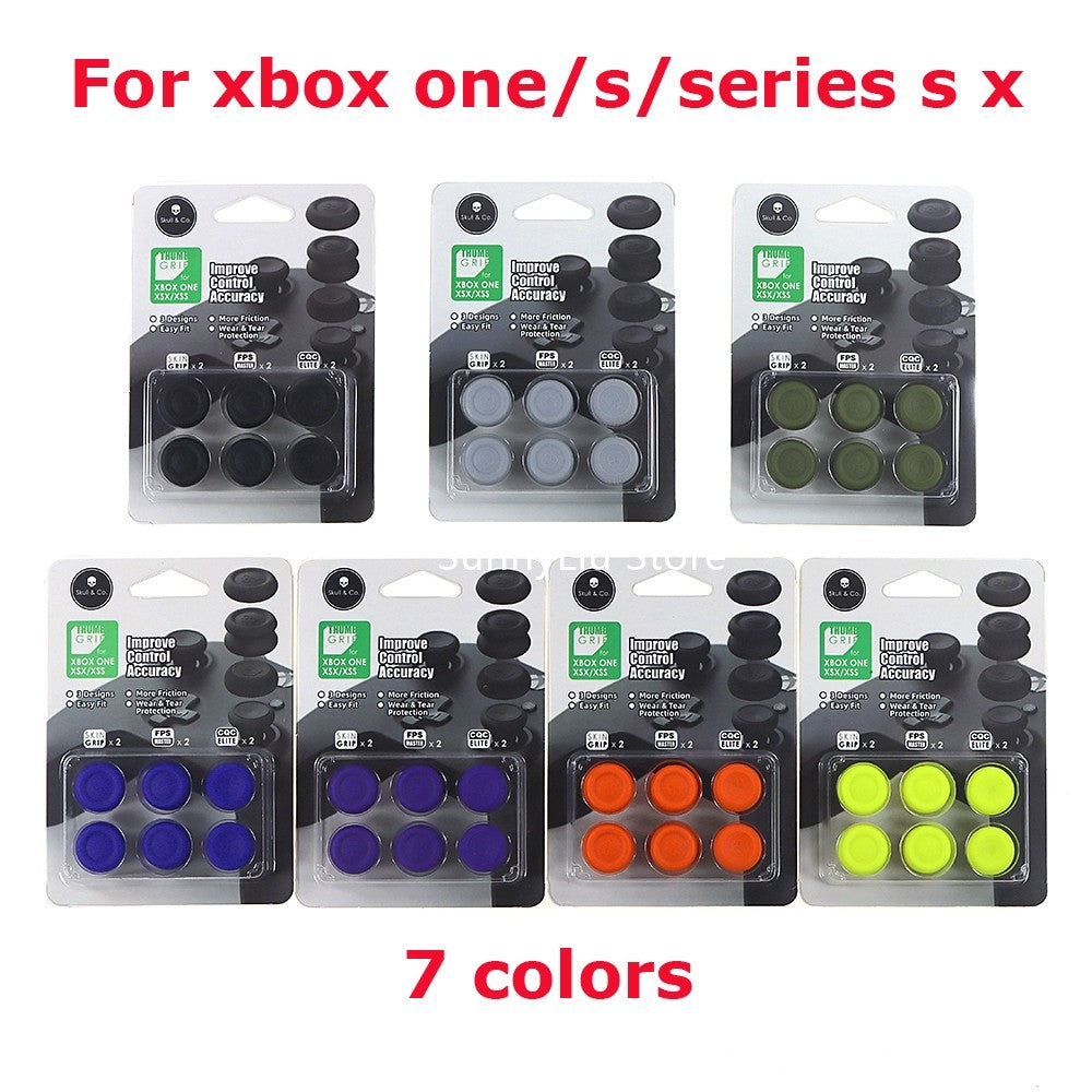 Puños 6 en 1 Skull & Co. Juego de agarre para pulgar FPS CQC, tapa de Joystick, cubierta para mando xbox one/s/serie s x