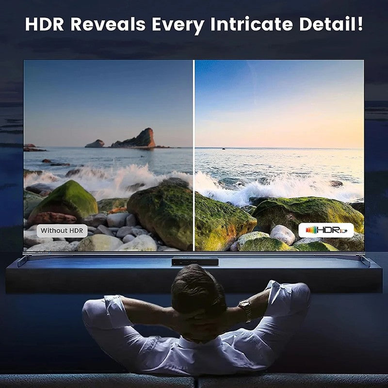 Conmutador HDMI 2.0 7 en 1, 4K 60Hz, Conmutador HDMI 5X1/4X1 HDR, Control Remoto para PS5, Xbox Series X, NS Switch, PC, HDTV 4K