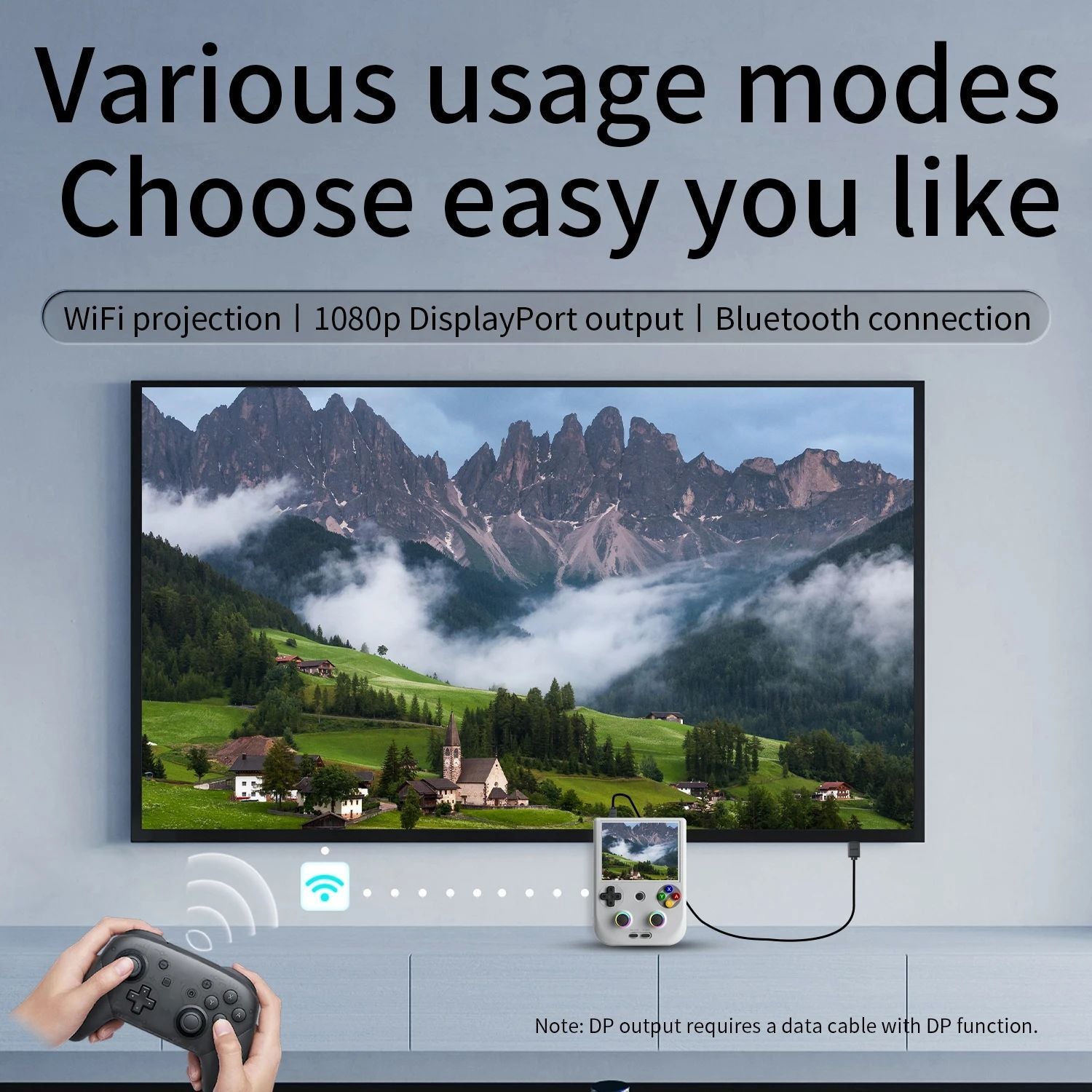 ANBERNIC-consola de juegos portátil RG 406V, pantalla multitáctil IPS de 4 ", Android13, videojuegos Retro, juego 512G, RG406V, compatible con 1080p DP