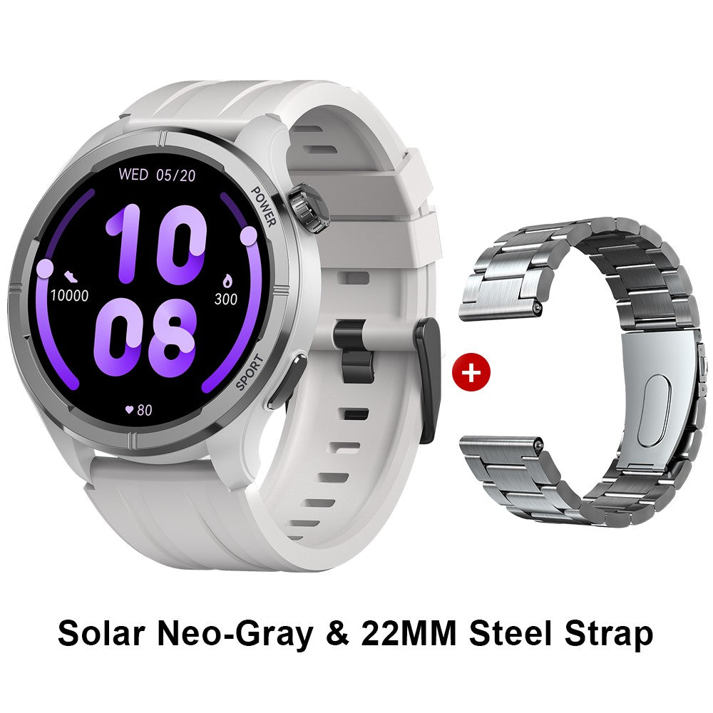 HAYLOU Solar Neo Reloj inteligente Pantalla HD de 1,53'' Llamada Bluetooth Monitoreo de salud 24 horas Relojes inteligentes Hombres Mujeres Relojes deportivos inteligentes