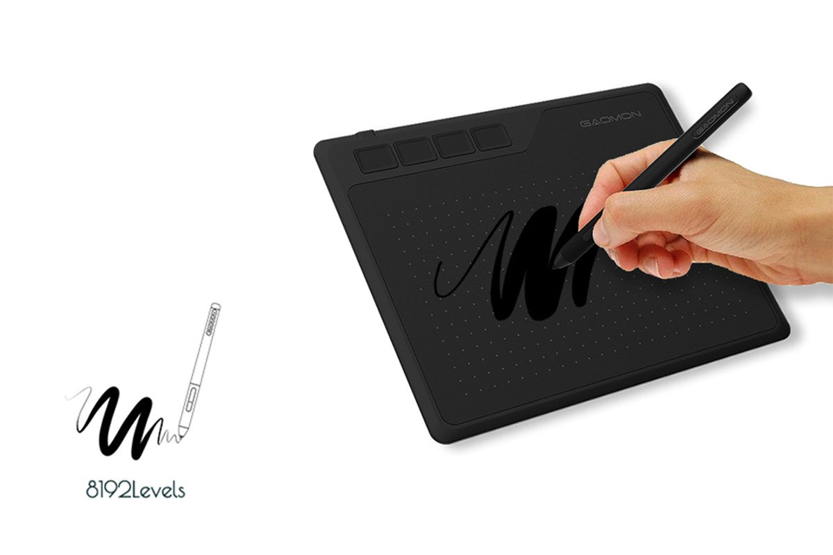 Tableta Digital Gaomon S620 de 6.5x4 Pulgadas, Tableta Gráfica Delgada y Portátil para Dibujar y Jugar OSU, Fácil Conexión con Teléfonos Android