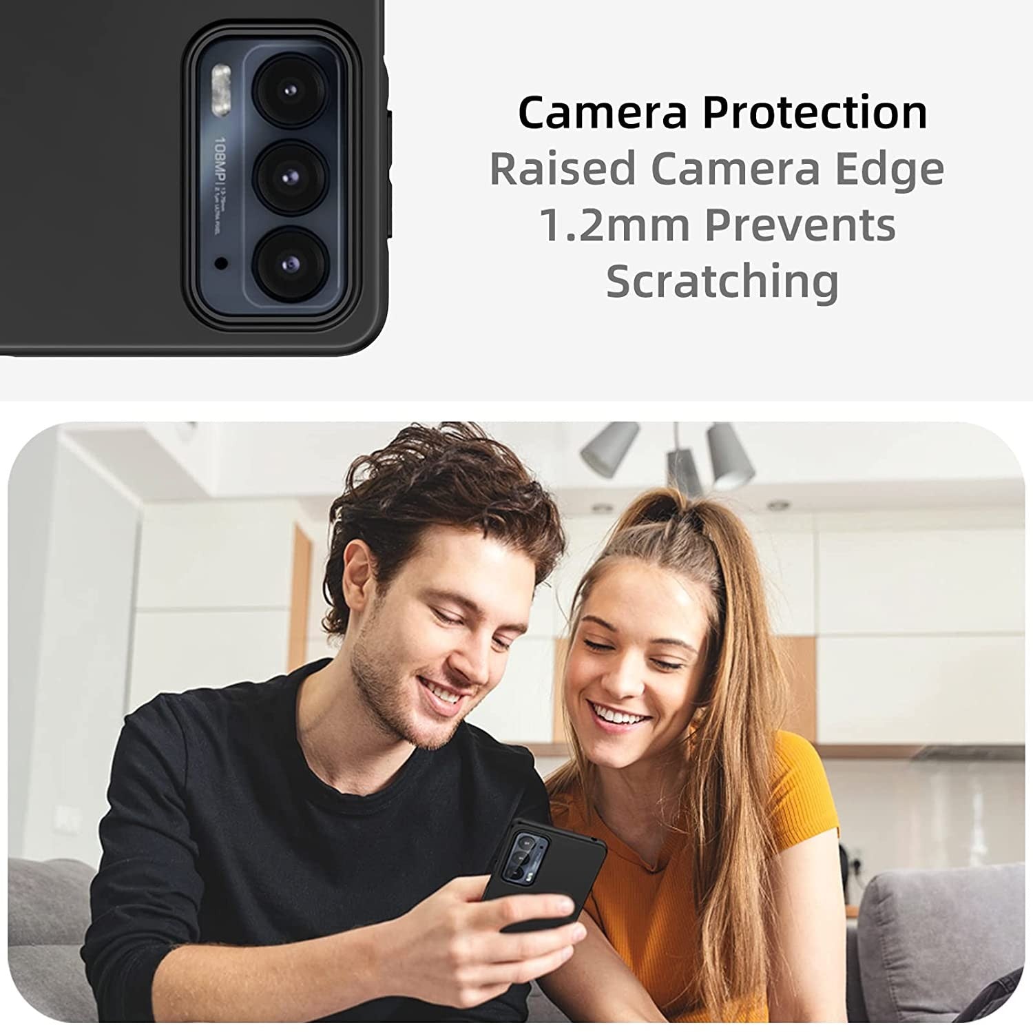 Funda de TPU suave mate negra para Motolora Moto Edge 20 Pro Lite Fusion G31 G41 G51 G71SG60S X30 G200 S30 G52 G82 E20 E30 E40 Stylus