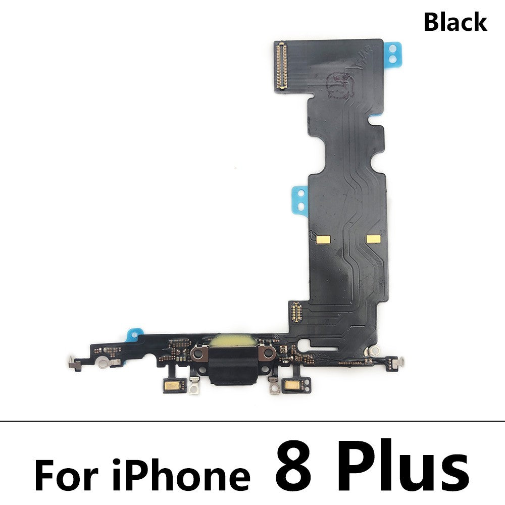 Testado para iPhone 7 8 Plus X XR XS Max cargador puerto USB conector Dock Cable flexible con conector de Audio Micro y auriculares