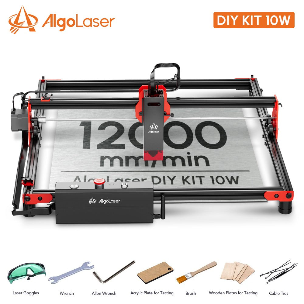 Router CNC de Escritorio Algolaser para Principiantes, 12000 mm/min, Kit DIY, 5W 10W, Conexión con Teléfono, Máquina de Grabado Multifunción para Trabajar la Madera