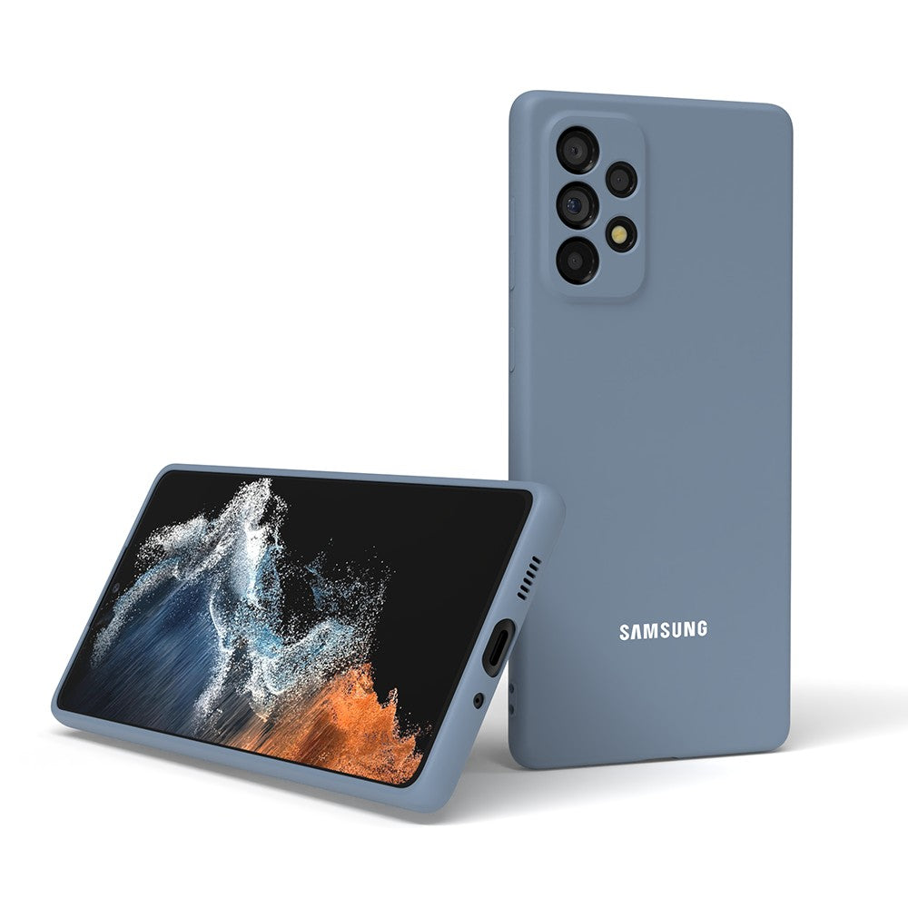 Para Samsung Galaxy A55 A73 A53 A33 A72 A52 A70 A50 A50S A12 funda trasera de silicona líquida para teléfono funda protectora