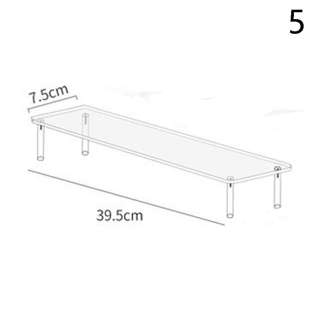 Soporte de exhibición acrílico de 1-4 niveles, estante de exhibición duradero para magdalenas, Perfume, muñeca, caja ciega Trapezoidal transparente, estante de almacenamiento