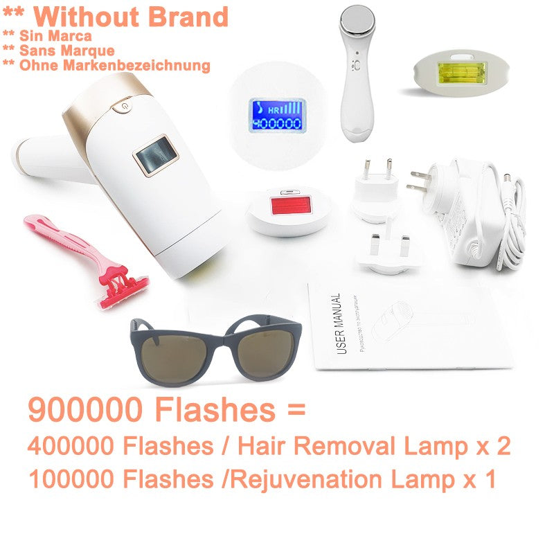 Lescolton-Depiladora láser IPL, máquina de depilación 1300000 pulsos, con pantalla LCD, T009i, permanente, cortadora de vello para bikini, depilador eléctrico