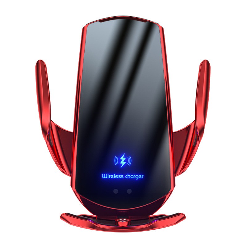 Cargador inalámbrico magnético para coche, soporte de teléfono para iPhone, Samsung, Xiaomi, inducción infrarroja, estación de carga rápida de 15W