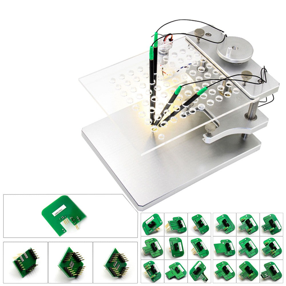 Marco LED BDM de acero inoxidable con 4 bolígrafos de sonda, 22 Uds., adaptadores BDM para herramienta de programación de sintonización de Chip ECU KTAG/KESS/Fgtech