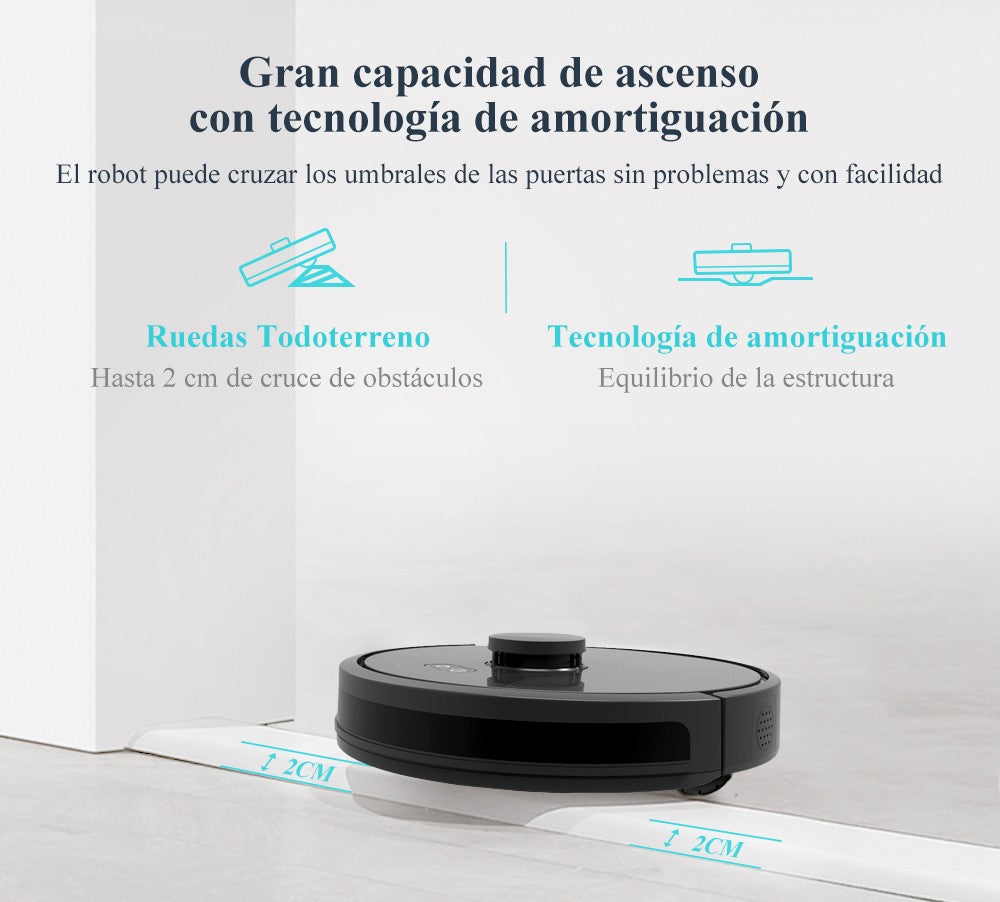 ABIR-Robot aspirador X8, sistema láser, mapas de múltiples pisos, limpieza de zona, ajuste de área limitada para lavado de alfombras en el hogar