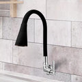 Grifo Flexible para cocina, rociador de doble función, cromado, para fregadero, monocomando