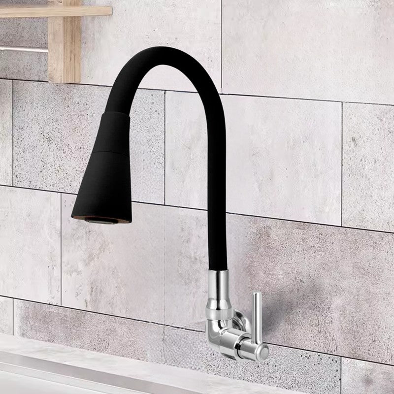 Grifo Flexible para cocina, rociador de doble función, cromado, para fregadero, monocomando