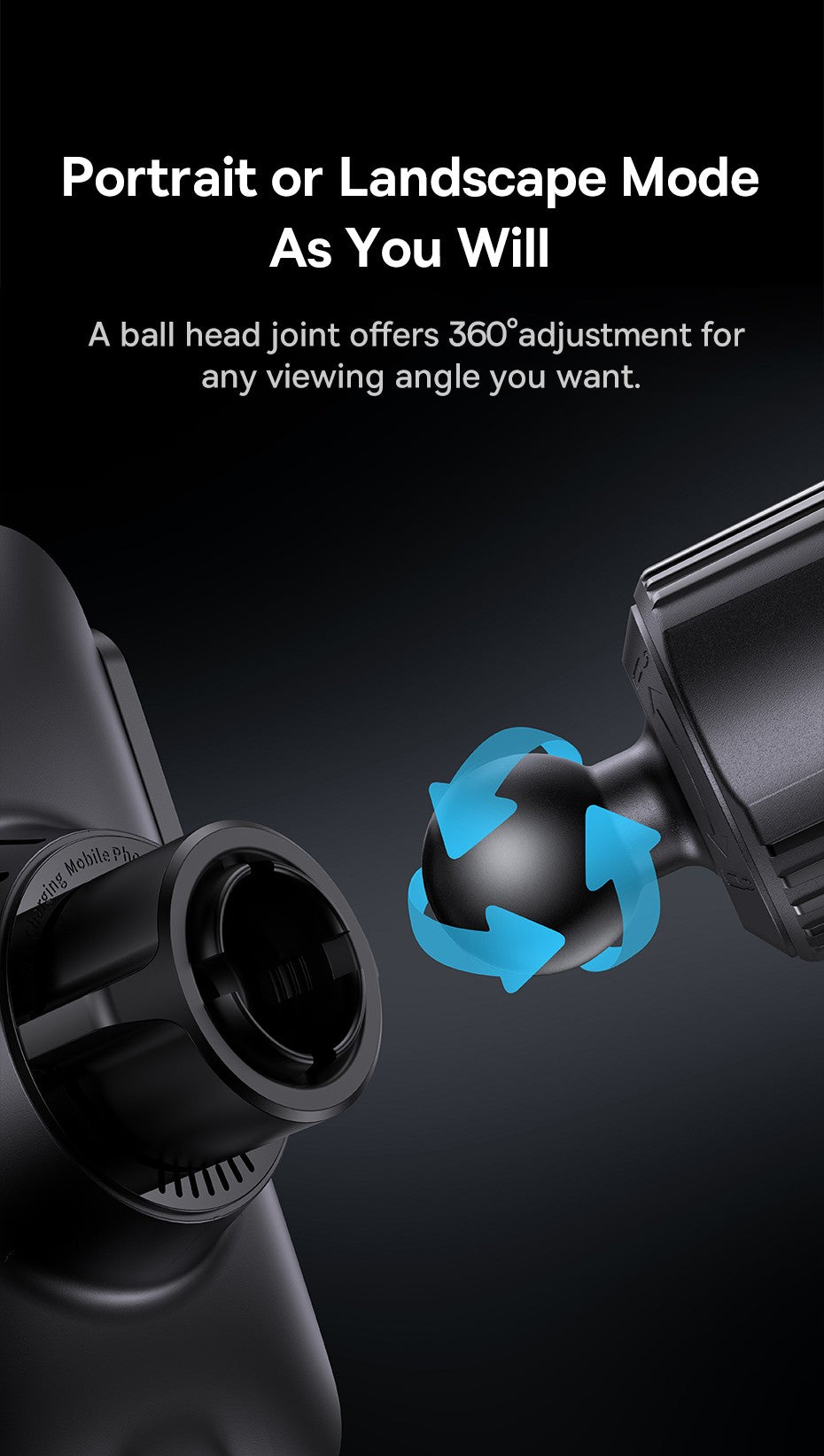 Soporte de teléfono Baseus para coche, cargador de teléfono inalámbrico QI infrarrojo de 15W para iPhone, Xiaomi, Samsung, soporte para coche, carga rápida, fácil Control