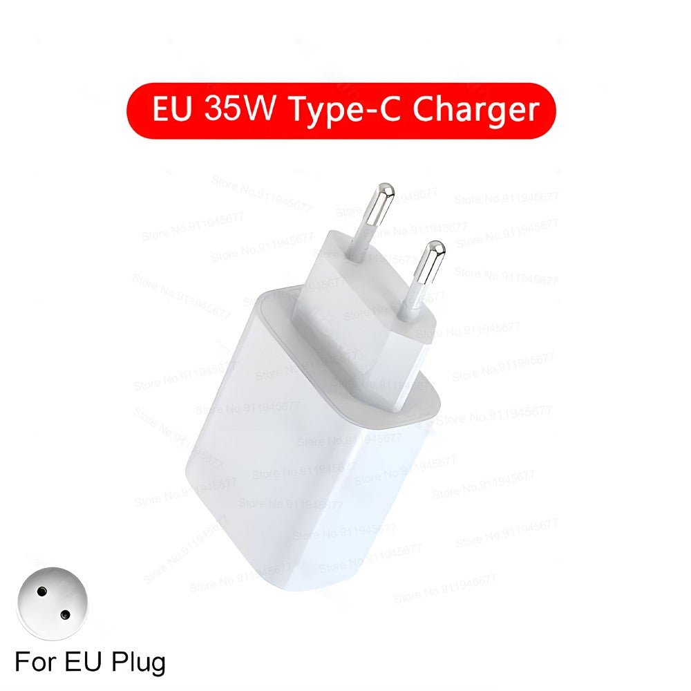 Cargador rápido PD de 35W para iPhone 11, 12, 13, 14, 15 Pro Max, Cable de carga rápida para iPhone 15 Plus, Cable de datos USB tipo C