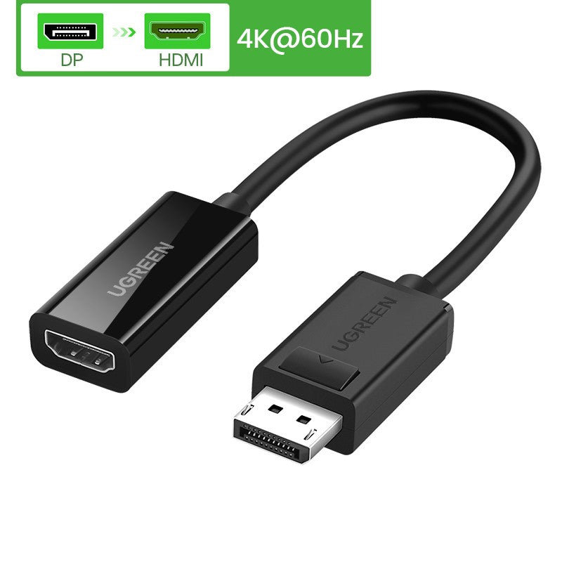 UGREEN-adaptador Displayport DP a HDMI 4K, convertidor de Cable de puerto de pantalla 1080P para PC, portátil, proyector, adaptador Displayport a HDMI