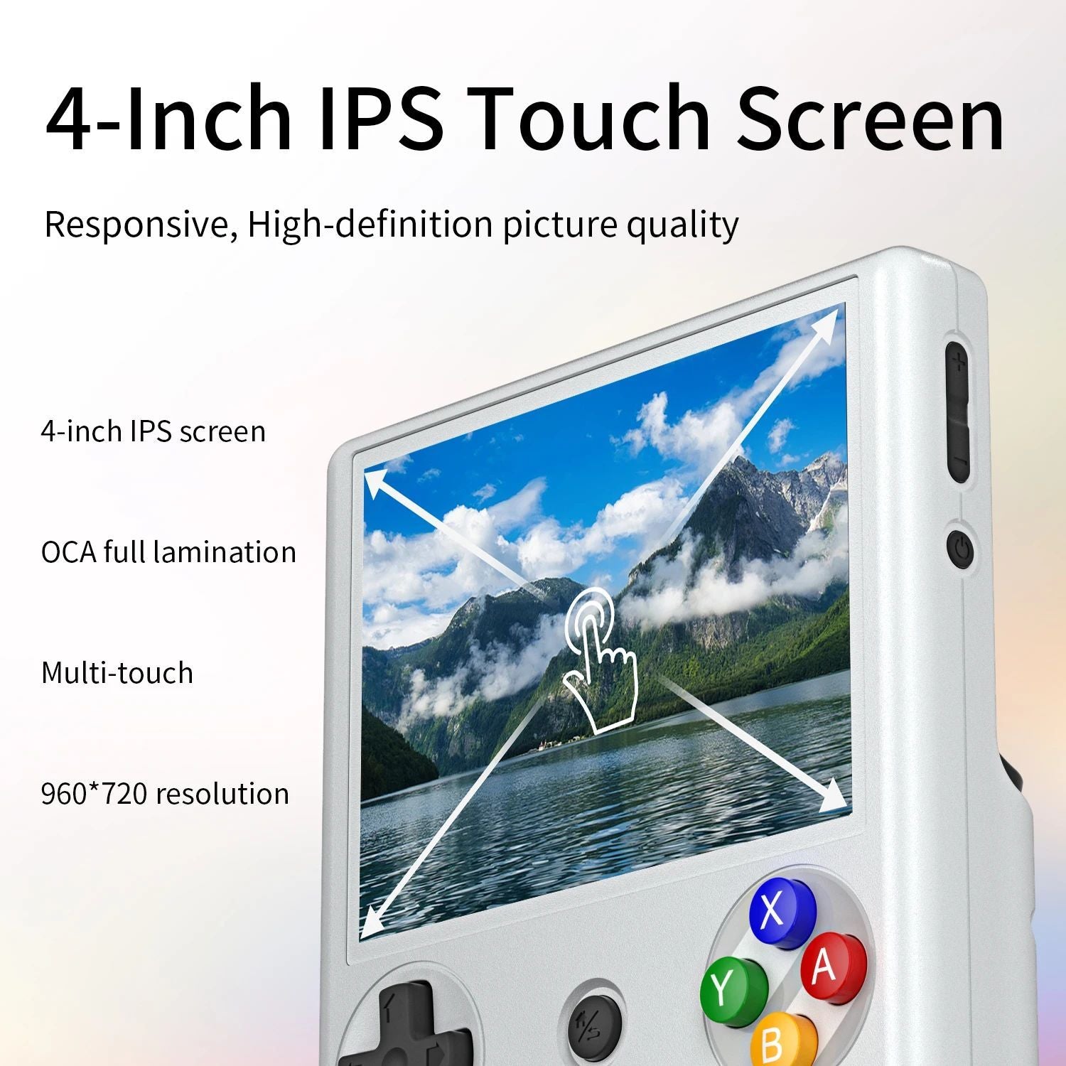 ANBERNIC-consola de juegos portátil RG 406V, pantalla multitáctil IPS de 4 ", Android13, videojuegos Retro, juego 512G, RG406V, compatible con 1080p DP