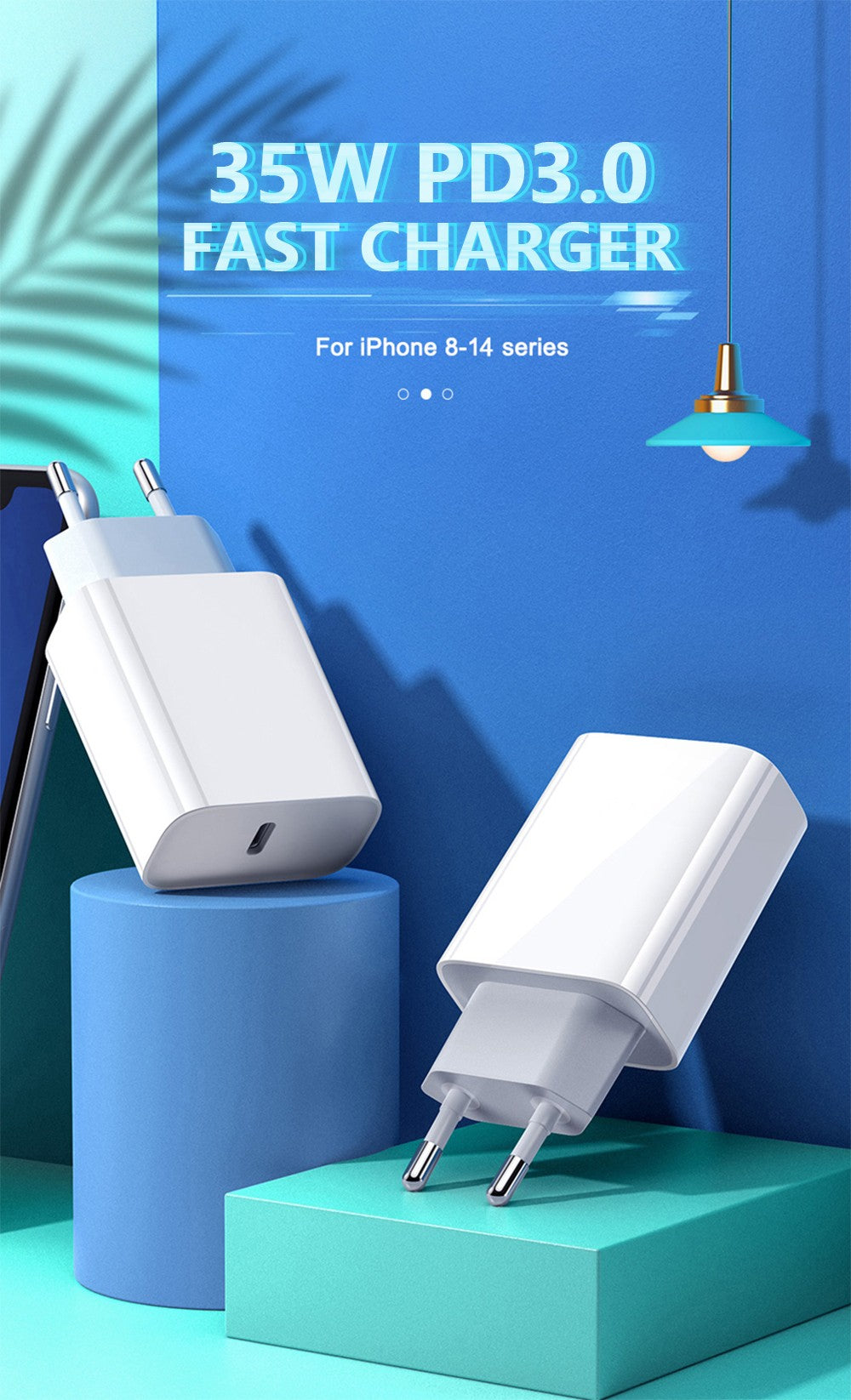 Cargador rápido PD de 35W para iPhone 11, 12, 13, 14, 15 Pro Max, Cable de carga rápida para iPhone 15 Plus, Cable de datos USB tipo C
