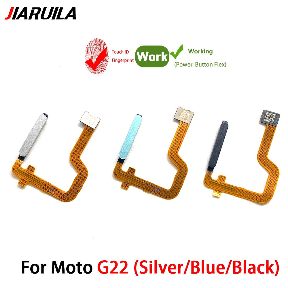 Botón de inicio, Sensor de identificación táctil de huellas dactilares, cinta de Cable flexible, piezas de repuesto para Moto G22 G31 G51 5G G60S G71
