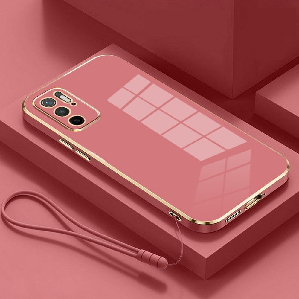 Para Xiaomi Poco M3 Pro 5G funda Poco M3 Pro funda M2103K19PG M2103K19PI funda de teléfono chapada cuadrada de lujo funda trasera a prueba de golpes