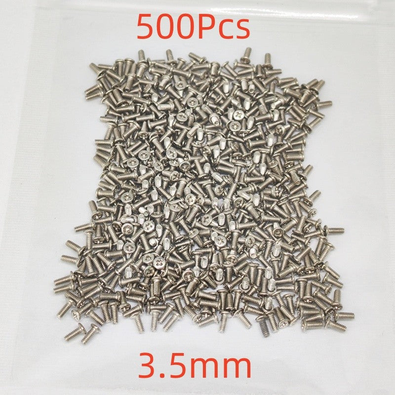 100 unids/lote 3,0mm 3,5mm tornillos para Samsung Galaxy S22 S3 S4 S5 S6 S7 S8 S9 S10 S20 S21 A11 A71 Note 20 10 9 8 tornillo de teléfono