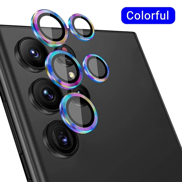 Funda con anillo Protector para cámara trasera para Samsung Galaxy A56 A36 A26 A55 A54 A35 A34 A25 A15 A14 5G, cubierta trasera de lente de vidrio templado