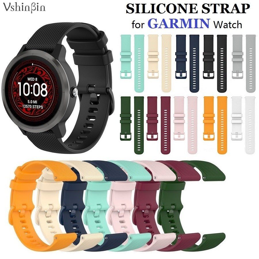 30 Correas de Silicona para Relojes Inteligentes Garmin Venu 3 2s SQ2 Forerunner 165 265 255 245 55 Vivoactive 5/4/4s