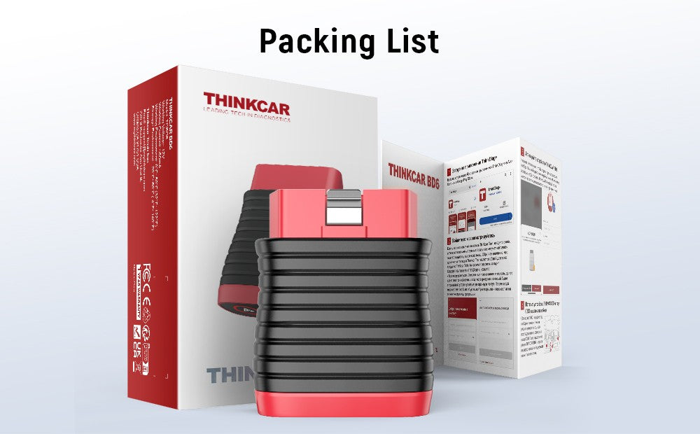 THINKCAR BD6 escáner Bluetooth herramienta de diagnóstico de coche escáner OBD2 sistema completo de diagnóstico 5 restablecer aceite IMMO lector de código de diagnóstico automático