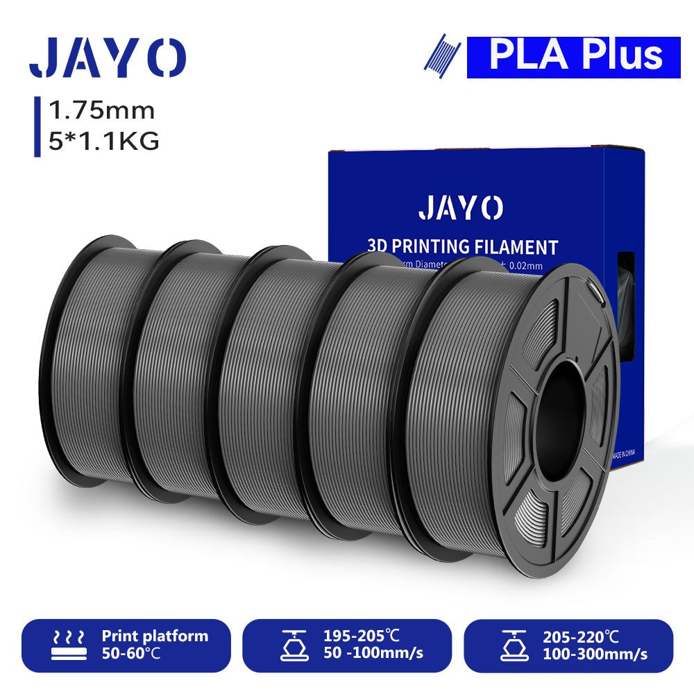 Filamento para Impresora 3D JAYO PETG/PLA/PLA PLUS, 1.75mm, 5.5KG, 100% Sin Burbujas, No Tóxico, Materiales de Impresión 3D para Impresora 3D y Bolígrafo 3D