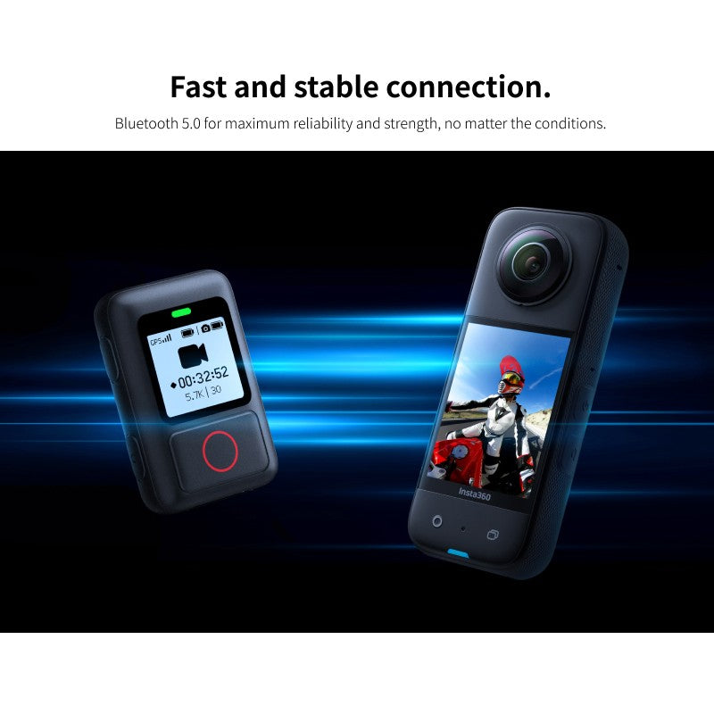 Insta360-Control remoto de acción GPS para Cámara de Acción Insta360, X4, Ace Pro, GO3, X3, ONE, RS, X2, Bluetooth 5,0, 5m (16,4 pies), resistente al agua