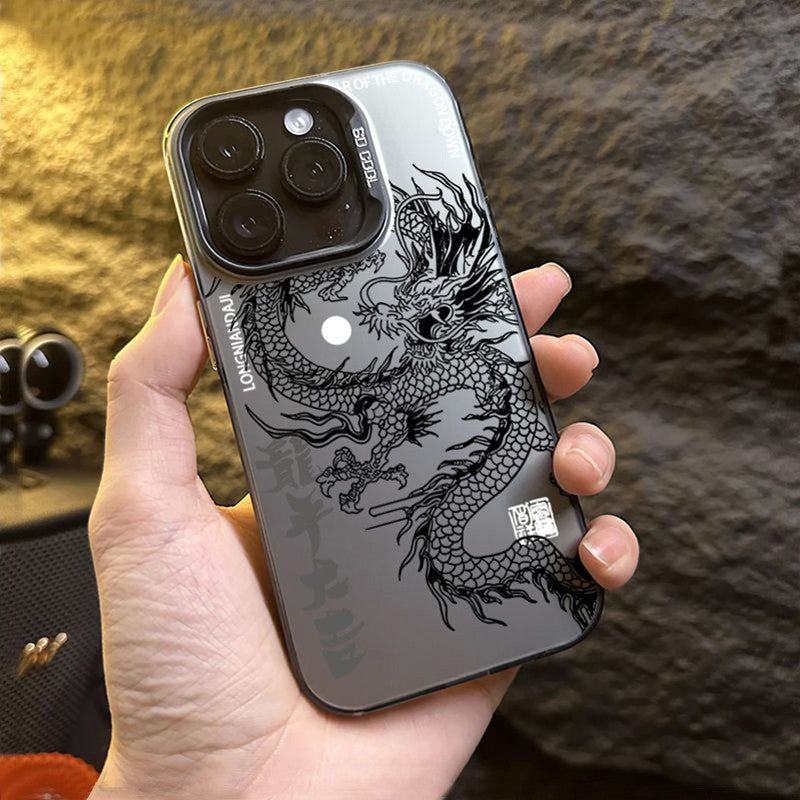 Funda armadura anticaída de tótem de dragón de lujo para Xiaomi Redmi Note 13 12 Turbo 11 Pro Plus 10 Pro Max 12S 11S Redmi 12 4G 13C