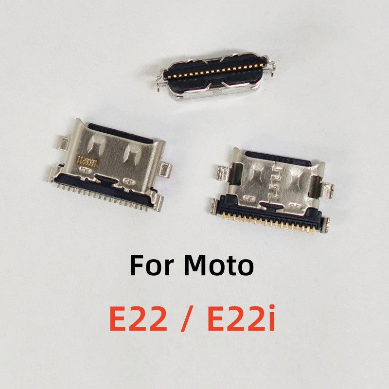 10 Uds para Motorola Moto G22 G23 G32 G52 G53 5G G82 G72 G73 E22 E20 E30 E32 E40 puerto de carga USB conector de cargador