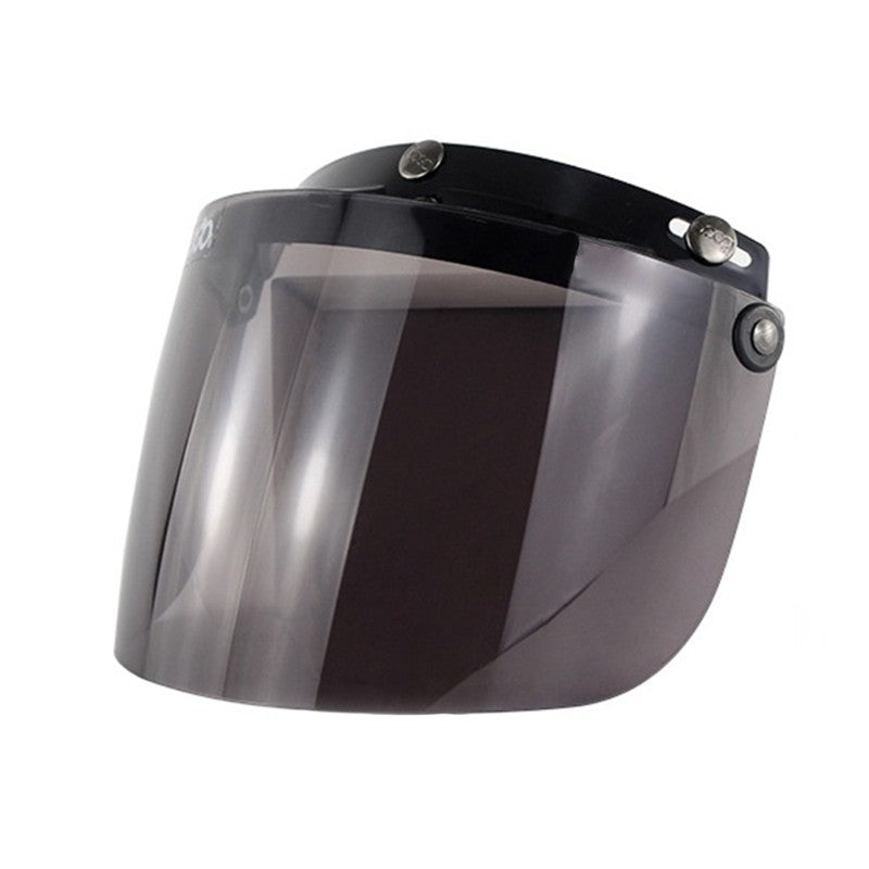 Protector de lente de visera a prueba de viento, 3 Snap, para cascos de motocicleta, abatible hacia arriba y hacia abajo, cara abierta, venta al por mayor
