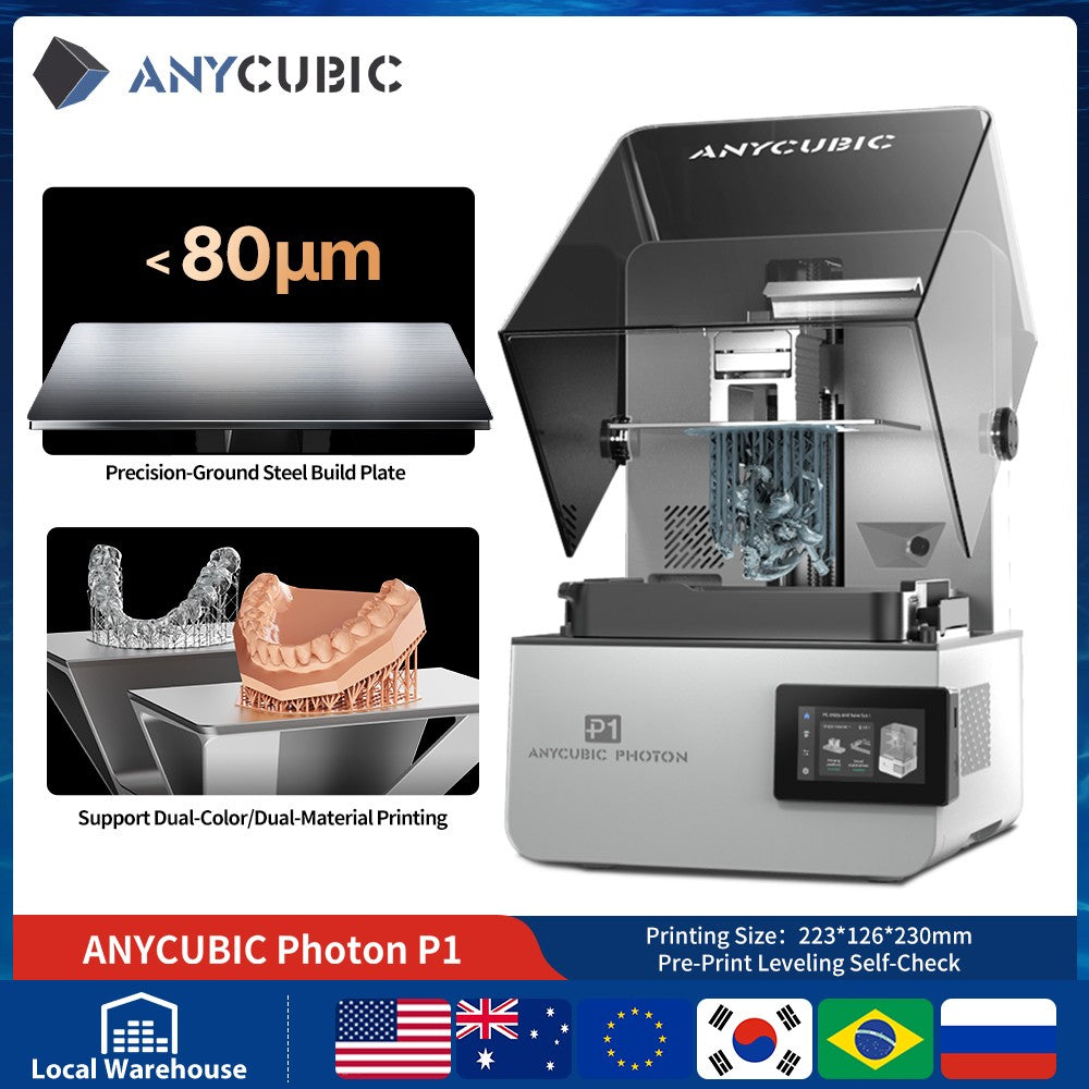 ANYCUBIC DLP SLA Impresora 3D de resina LCD Photon Mono 4, Photon Mono M7, M5s Pro, M7 Pro, Photon P1, Wash and Cure 3, 3 Plus, Max
